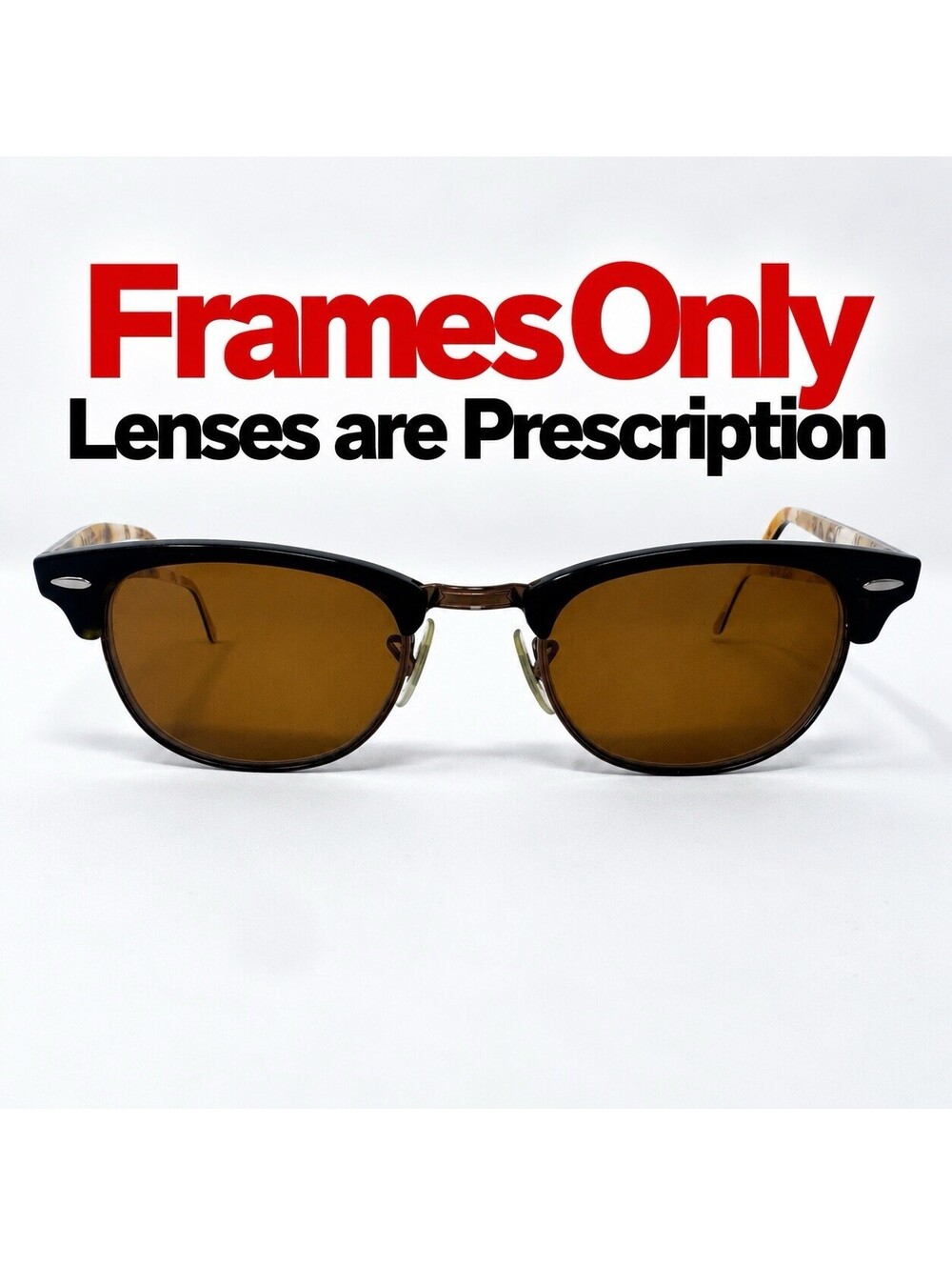 Ray-Ban RB5154 5650 Clubmaster Havana Eyeglass Frames 49-21-140